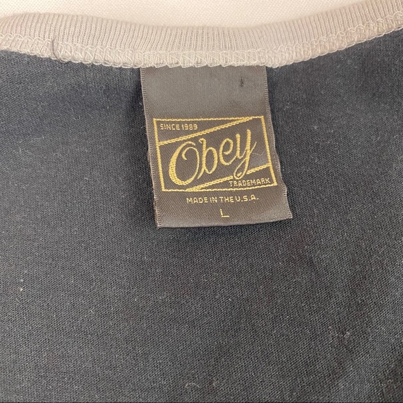 OBEY Tank Top Racerback Size Large - Picture 3 of 4